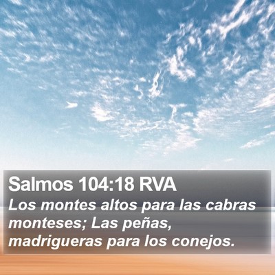Salmos 104:18 RVA Bible Verse Image