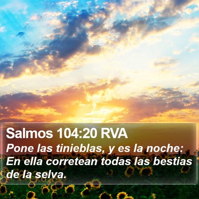 Salmos 104:20 RVA Bible Verse Image