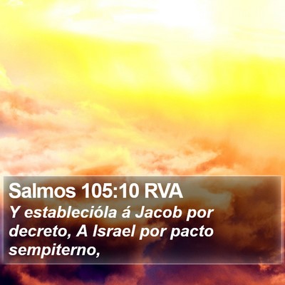 Salmos 105:10 RVA Bible Verse Image