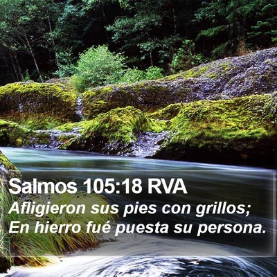 Salmos 105:18 RVA Bible Verse Image