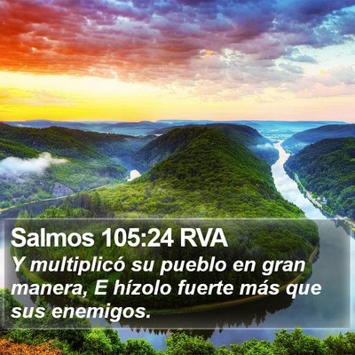 Salmos 105:24 RVA Bible Verse Image