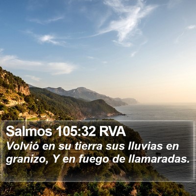 Salmos 105:32 RVA Bible Verse Image