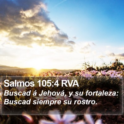 Salmos 105:4 RVA Bible Verse Image