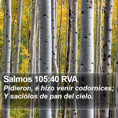 Salmos 105:40 RVA Bible Verse Image