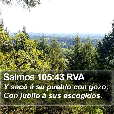 Salmos 105:43 RVA Bible Verse Image