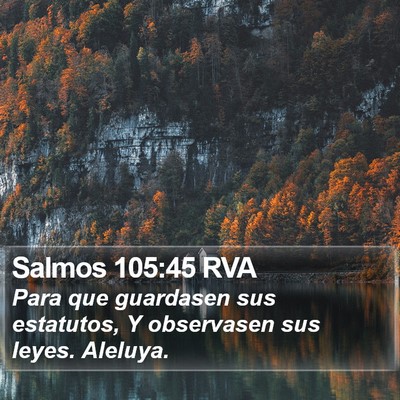 Salmos 105:45 RVA Bible Verse Image
