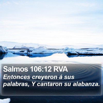 Salmos 106:12 RVA Bible Verse Image