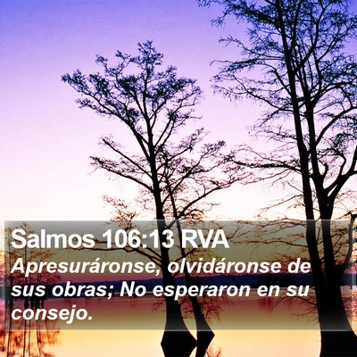Salmos 106:13 RVA Bible Verse Image