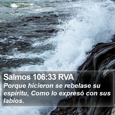 Salmos 106:33 RVA Bible Verse Image