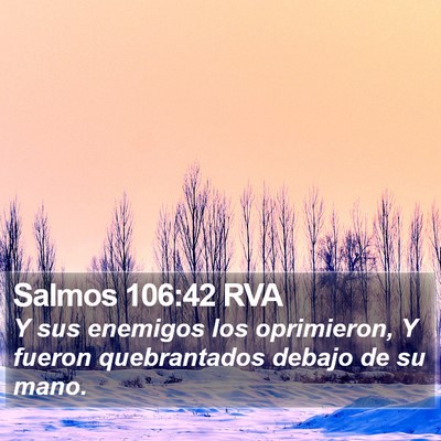 Salmos 106:42 RVA Bible Verse Image