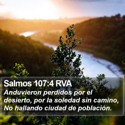 Salmos 107:4 RVA Bible Verse Image