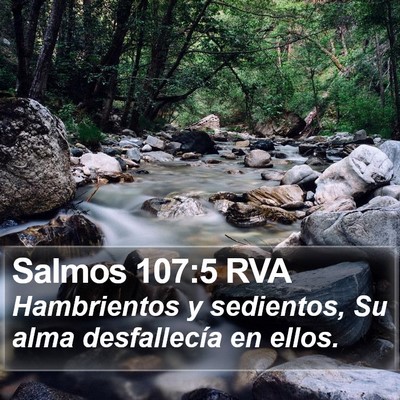 Salmos 107:5 RVA Bible Verse Image