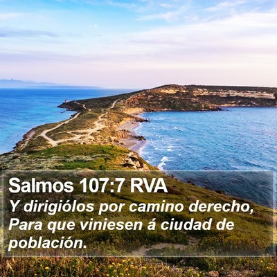 Salmos 107:7 RVA Bible Verse Image
