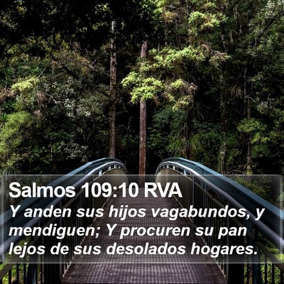 Salmos 109:10 RVA Bible Verse Image