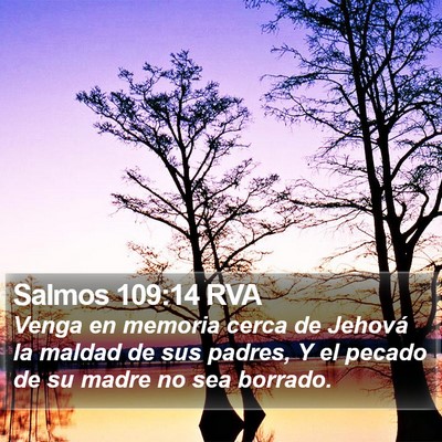 Salmos 109:14 RVA Bible Verse Image