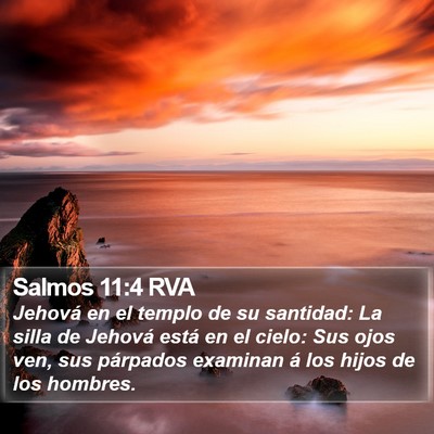 Salmos 11:4 RVA Bible Verse Image