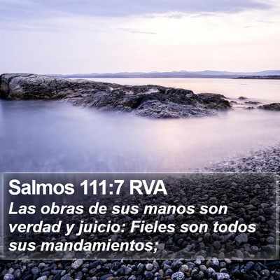 Salmos 111:7 RVA Bible Verse Image