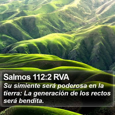 Salmos 112:2 RVA Bible Verse Image
