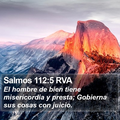 Salmos 112:5 RVA Bible Verse Image