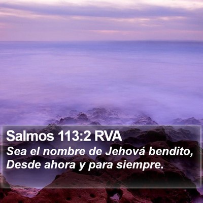 Salmos 113:2 RVA Bible Verse Image