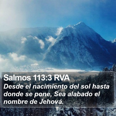 Salmos 113:3 RVA Bible Verse Image