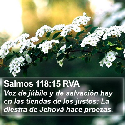 Salmos 118:15 RVA Bible Verse Image