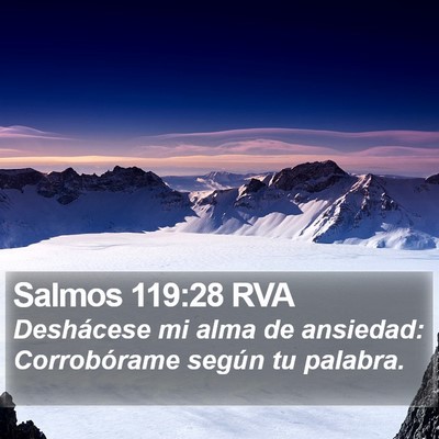 Salmos 119:28 RVA Bible Verse Image