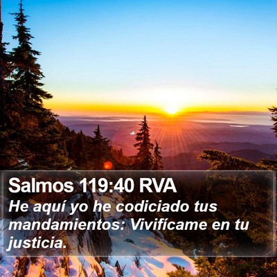 Salmos 119:40 RVA Bible Verse Image