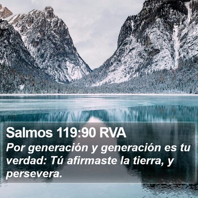 Salmos 119:90 RVA Bible Verse Image