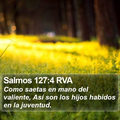 Salmos 127:4 RVA Bible Verse Image