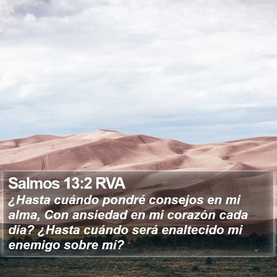 Salmos 13:2 RVA Bible Verse Image
