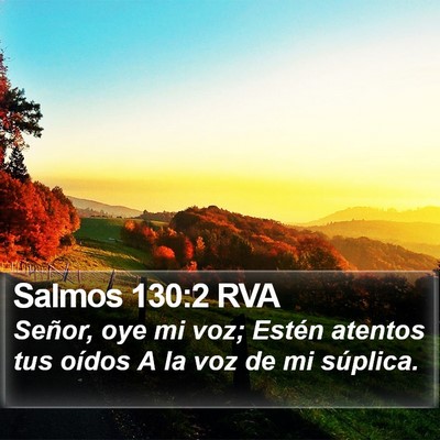 Salmos 130:2 RVA Bible Verse Image