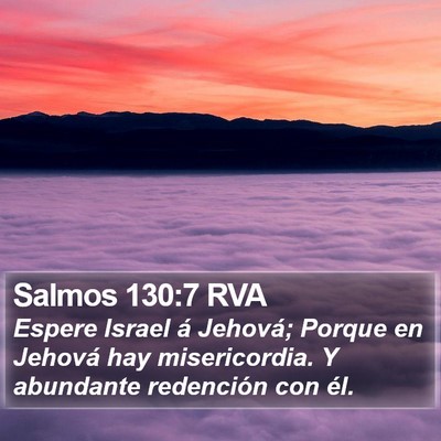 Salmos 130:7 RVA Bible Verse Image