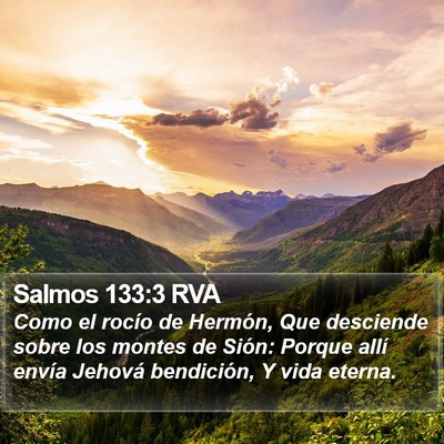 Salmos 133:3 RVA Bible Verse Image