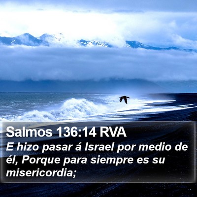 Salmos 136:14 RVA Bible Verse Image