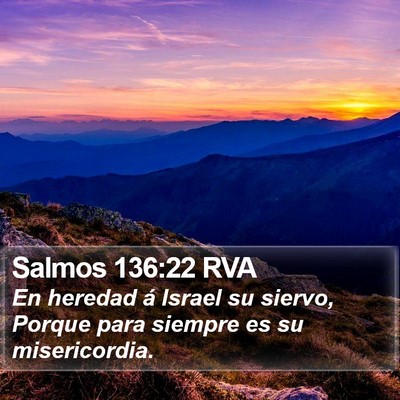 Salmos 136:22 RVA Bible Verse Image