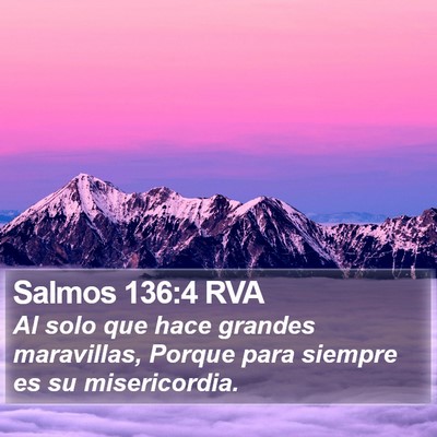 Salmos 136:4 RVA Bible Verse Image