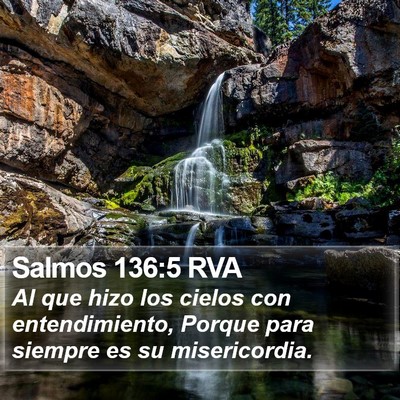 Salmos 136:5 RVA Bible Verse Image