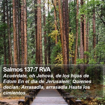 Salmos 137:7 RVA Bible Verse Image