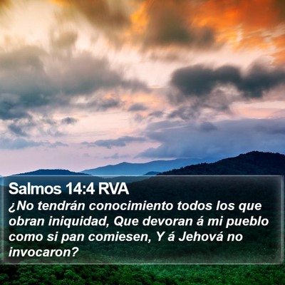 Salmos 14:4 RVA Bible Verse Image