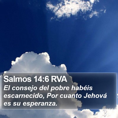 Salmos 14:6 RVA Bible Verse Image
