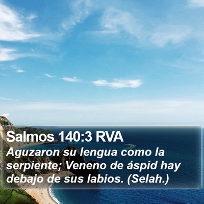 Salmos 140:3 RVA Bible Verse Image