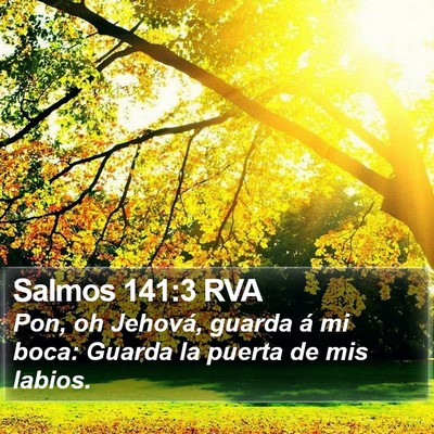 Salmos 141:3 RVA Bible Verse Image