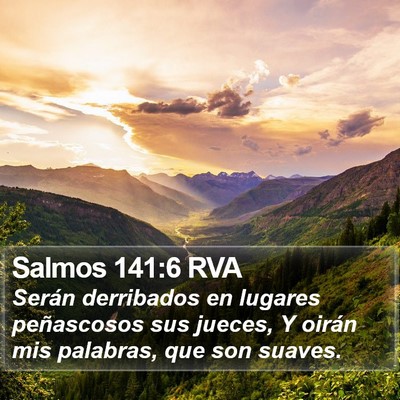 Salmos 141:6 RVA Bible Verse Image