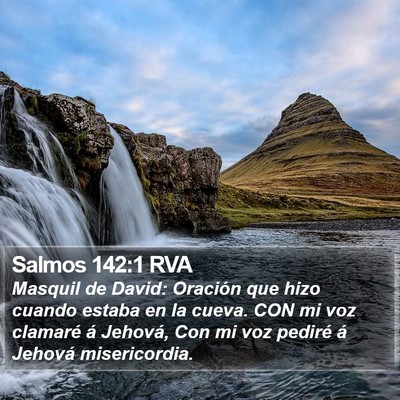 Salmos 142:1 RVA Bible Verse Image