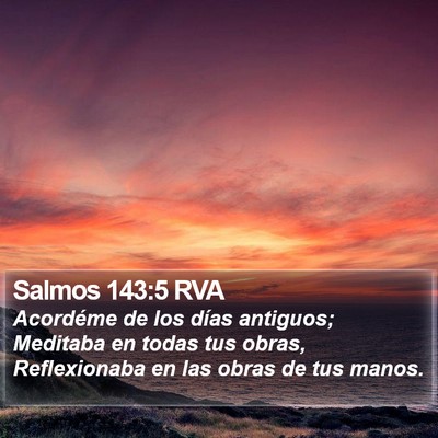 Salmos 143:5 RVA Bible Verse Image