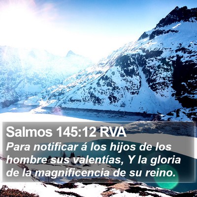 Salmos 145:12 RVA Bible Verse Image