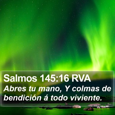 Salmos 145:16 RVA Bible Verse Image