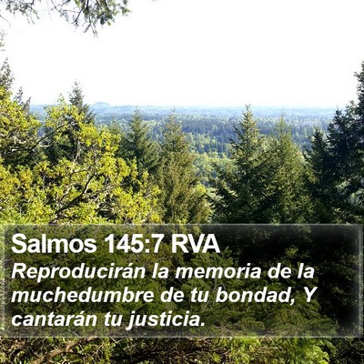 Salmos 145:7 RVA Bible Verse Image