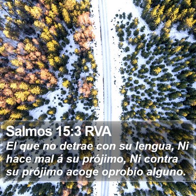 Salmos 15:3 RVA Bible Verse Image